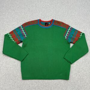 White Stag Sweater WMNS 12 Green Red Blue Retro Christmas Ugly Party Nordic VTG